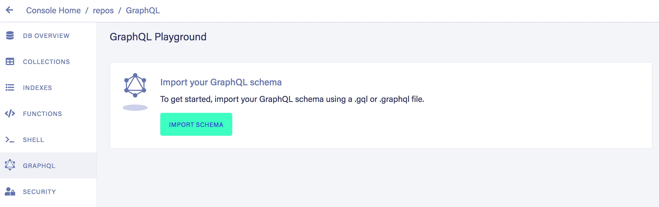 Fauna GraphQL Playground