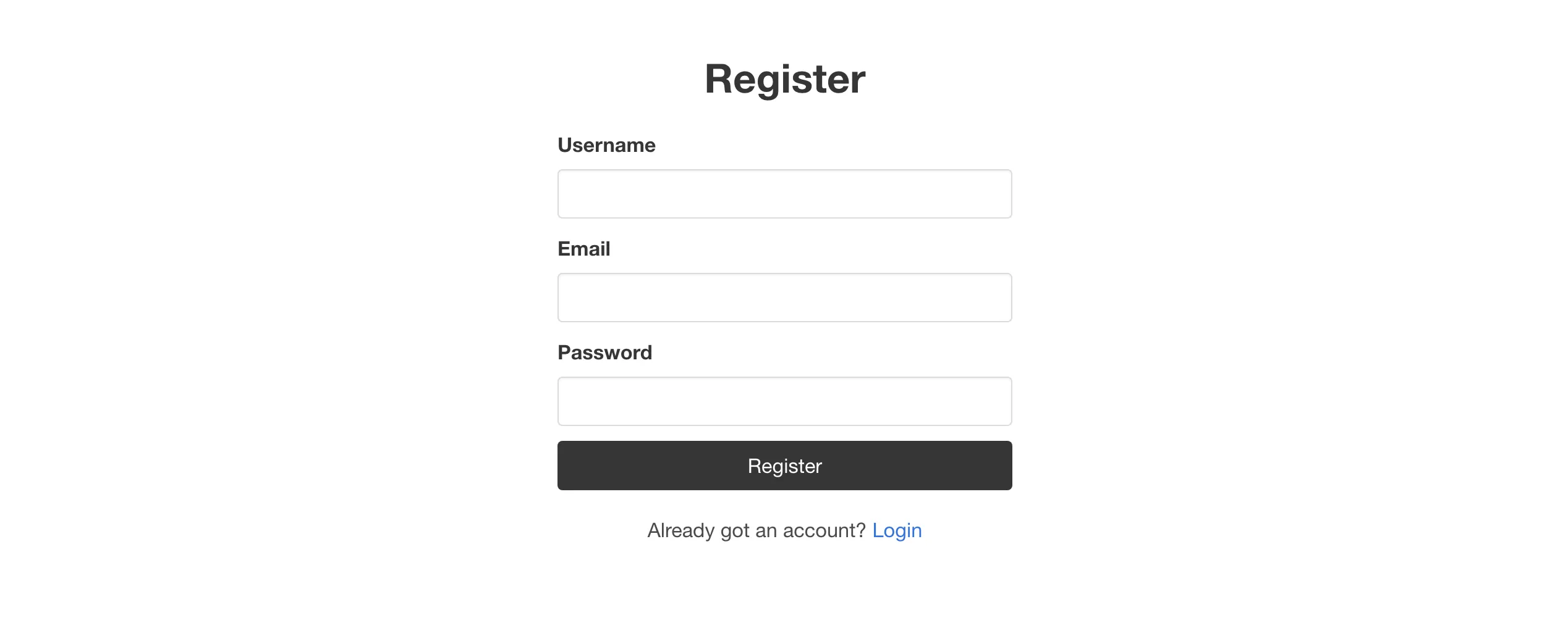 Nuxt Register Page